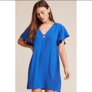 Jack by BB Dakota Vneck Shift Dress Blue Size L
